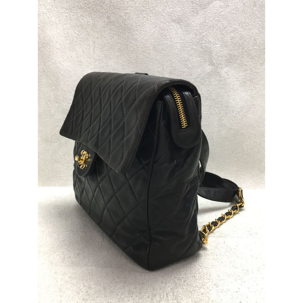 CHANEL 2016 leather B16 COCO Mark Matelasse Logo Metal Buckle Gold Silver belt Accessory black 85/34 main image 0